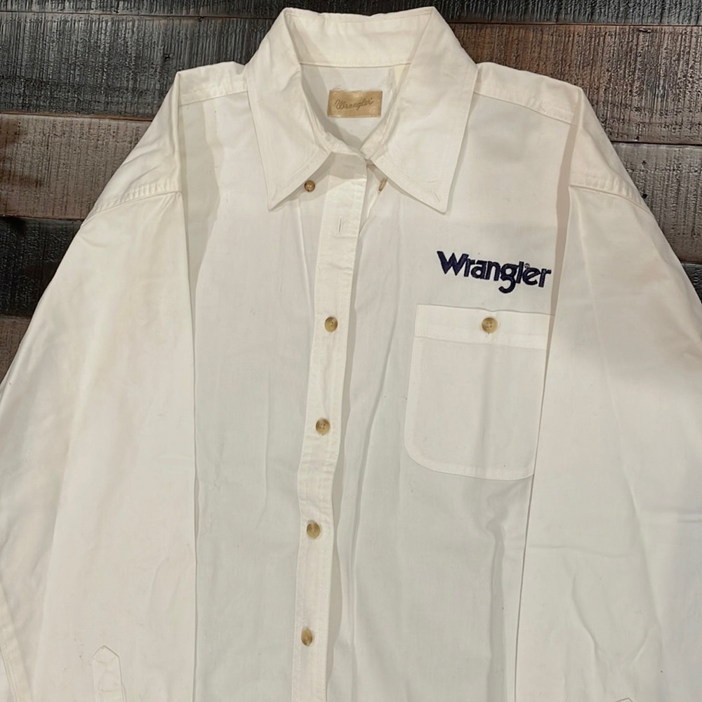 Vintage Wrangler Button Up Long Sleeve Shirt